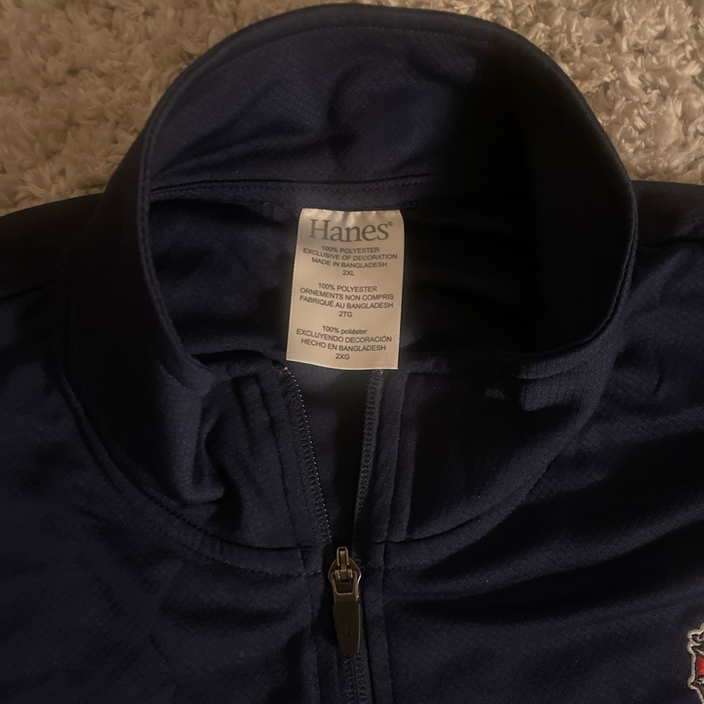 Gonzaga Bulldogs Navy 3/4 pullover xxl - Picture 3 of 8